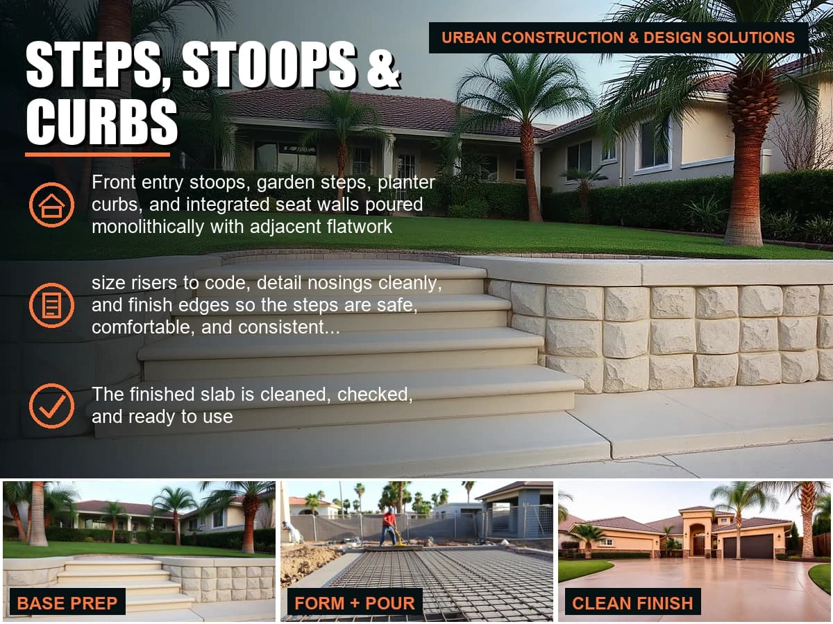 Steps, Stoops & Curbs