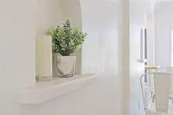 Built-in display niche with designer styling