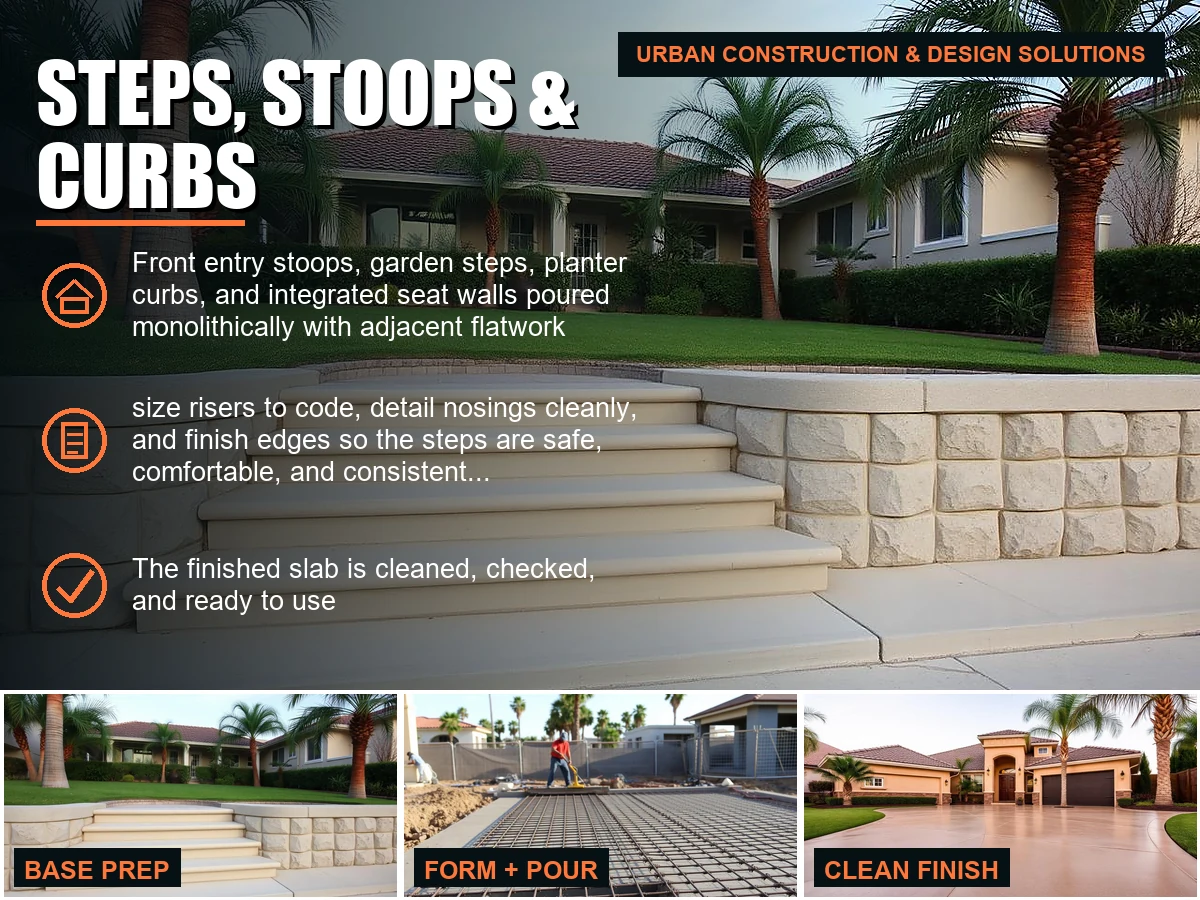 Steps, Stoops & Curbs